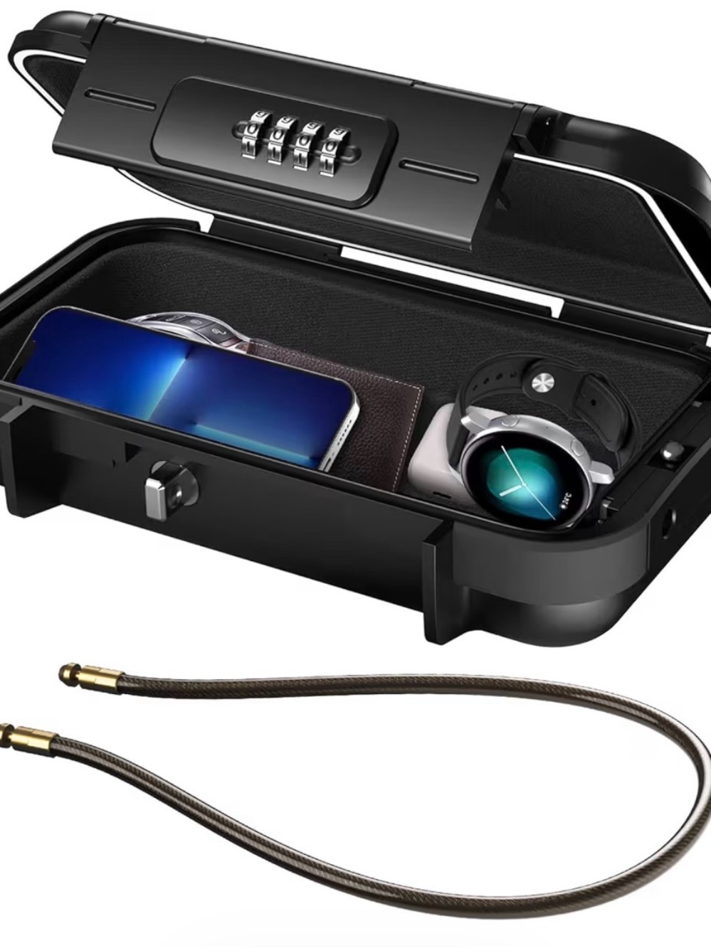 ORIA Portable Safe Box, Portable Security Case for Travel